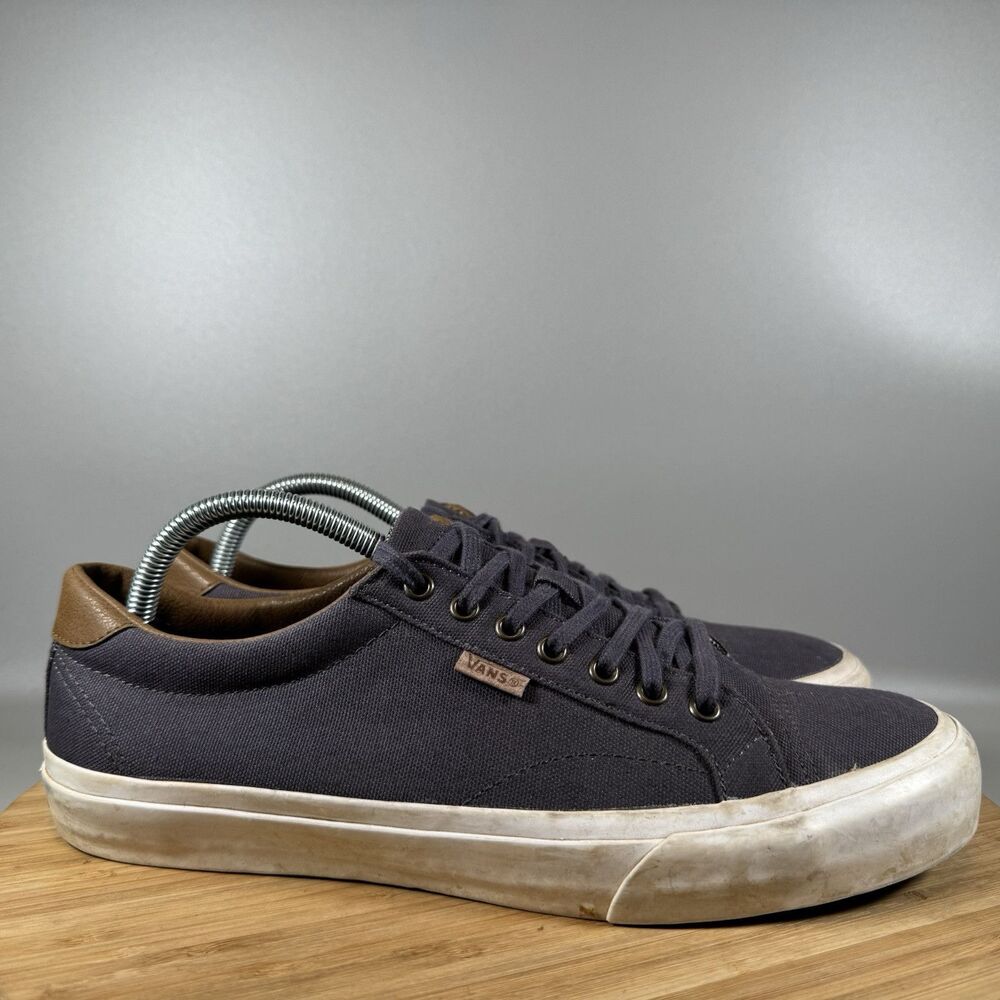 Vans Court DX Blue Canvas Mens 10 Lace Up Shoes Sneakers Casual Skate
